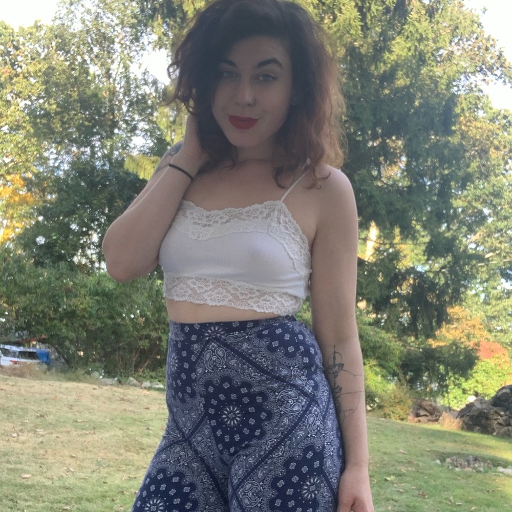 70s bandana flare pants